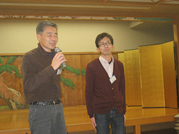 自己紹介（秋山先輩、雨宮君）